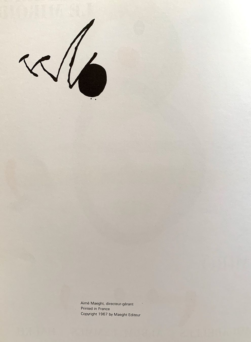 Grafica & Litografie: Joan Miro  Derriere Le Miroir No. 169 – Usato da Nennigkofen venduto da waltraub 1