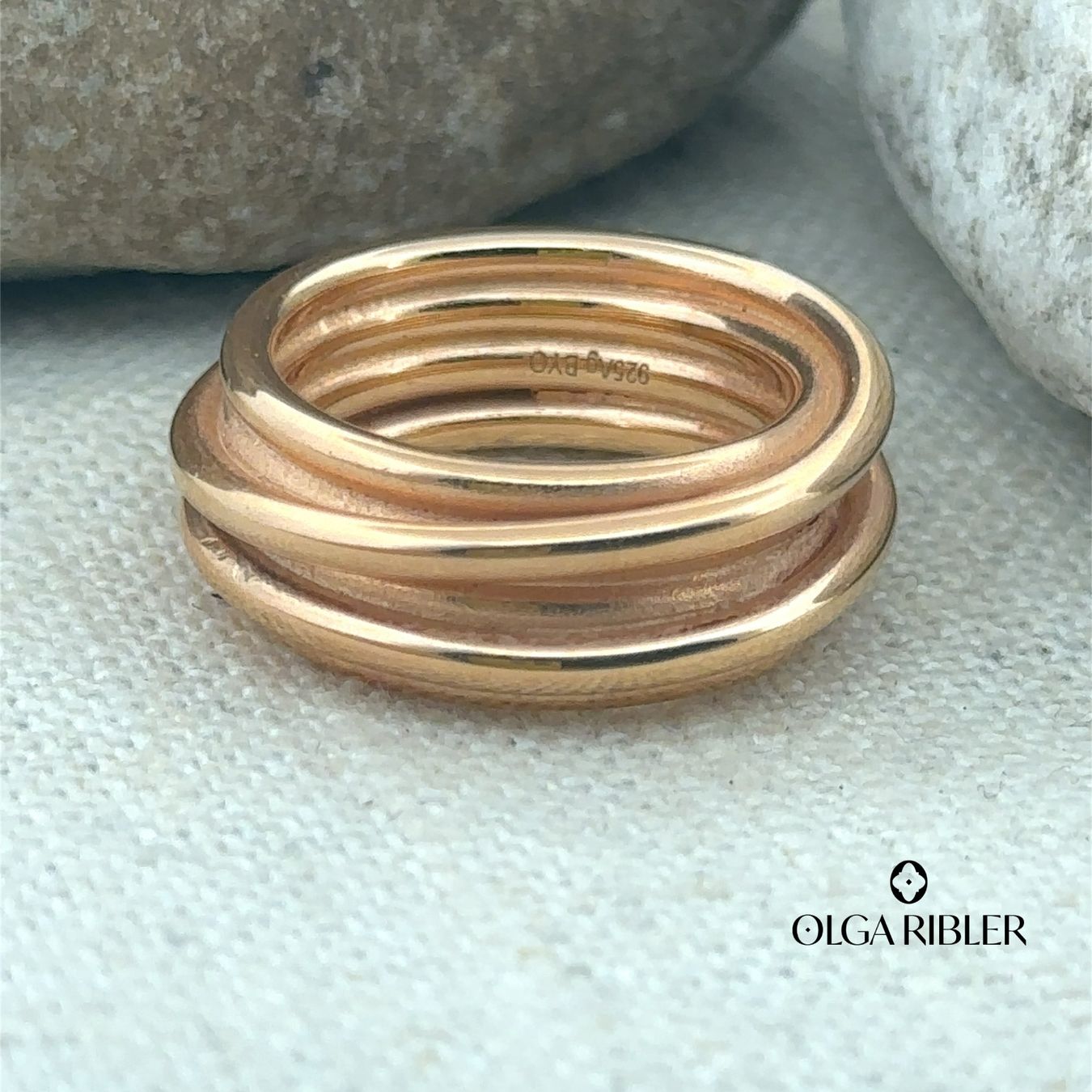 Olga Ribler Ringe: Wickel Silber Ring 925 Grösse 55 – Neu (gemäss Beschreibung) aus Luzern von Schmuckoutlet 1