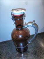 Brauerei Ueli Bier Krug mit Zinndeckel, Vintage Rarität 2L