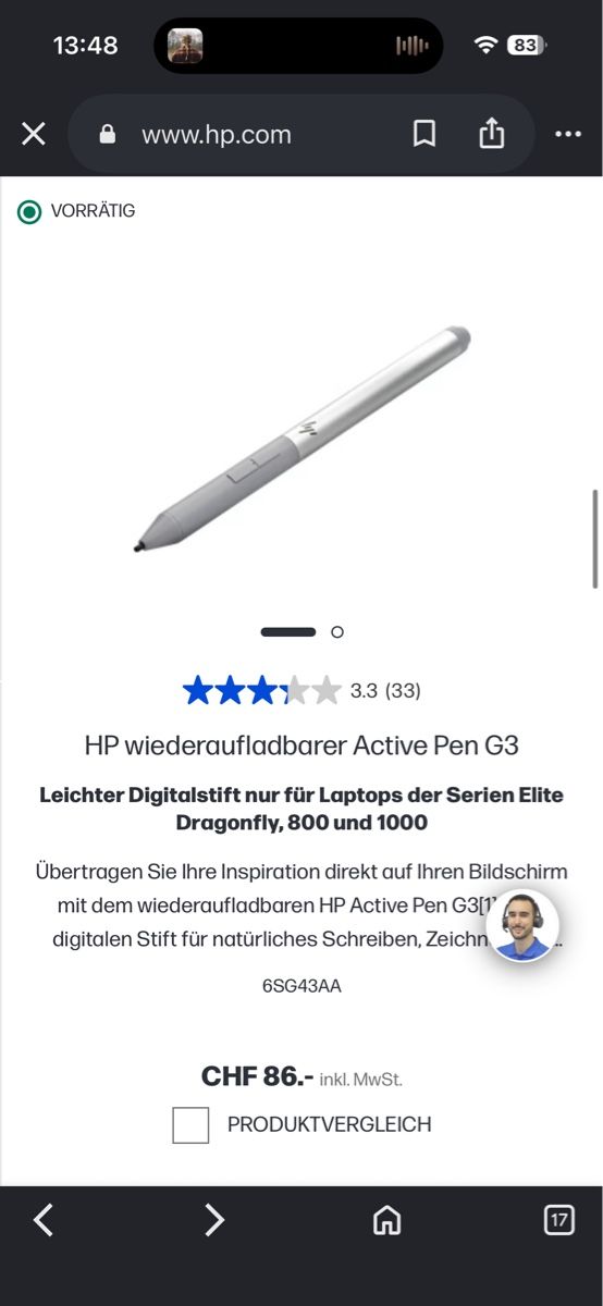 Stylos & Marker: HP Active Pen – D'occasion à Langnau i. E. par julia1608 1