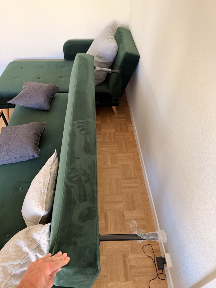 Divani: Grünes Sofa - Veloursofa - Schlafsofa - Sofa Bed – Usato da Zürich venduto da fri_fq26 3