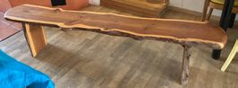 Holzbank aus Eibe/Panchina in legno di tasso