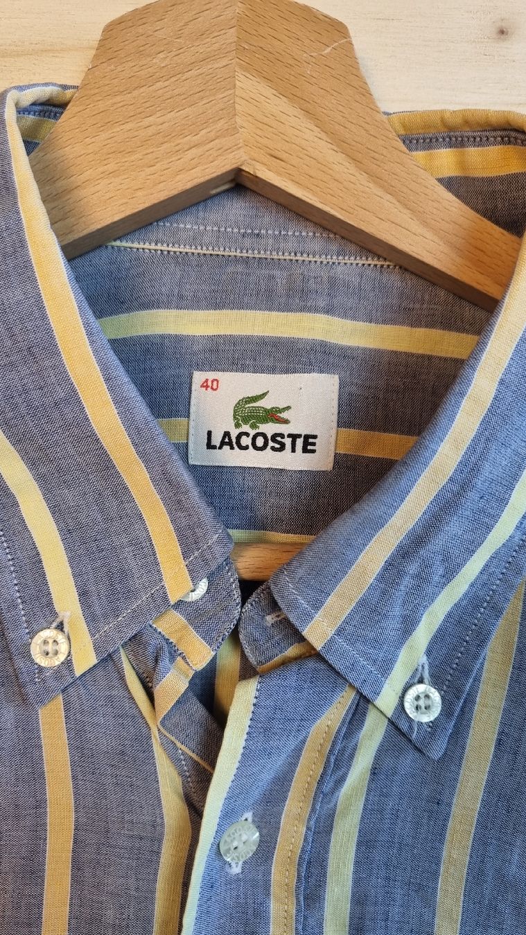 Lacoste Camicie: Chemise Lacoste rayé - M – Nuovo (secondo la descrizione) da Crans-Montana venduto da pea_k6bc 3