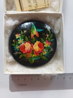 Original Russische Miniaturmalerei, Lackdose