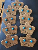 Howlith blau Ohrstecker