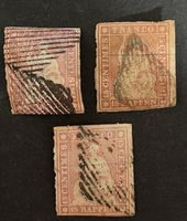 3x Strubel 24A/B Oblitérés 