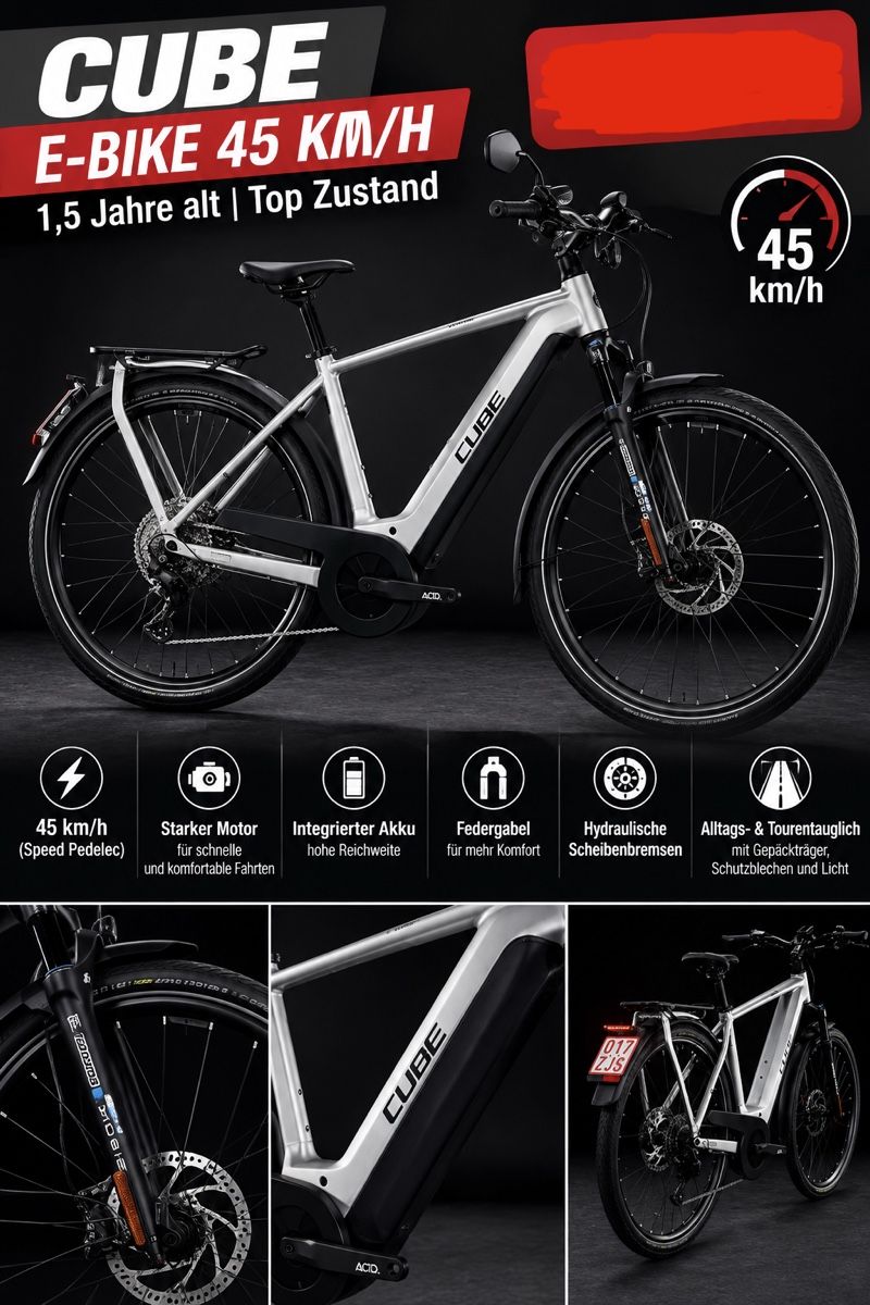 Cube Velos: Cube e bike 45km/h – Neu (gemäss Beschreibung) aus Niedergösgen von Siria0912