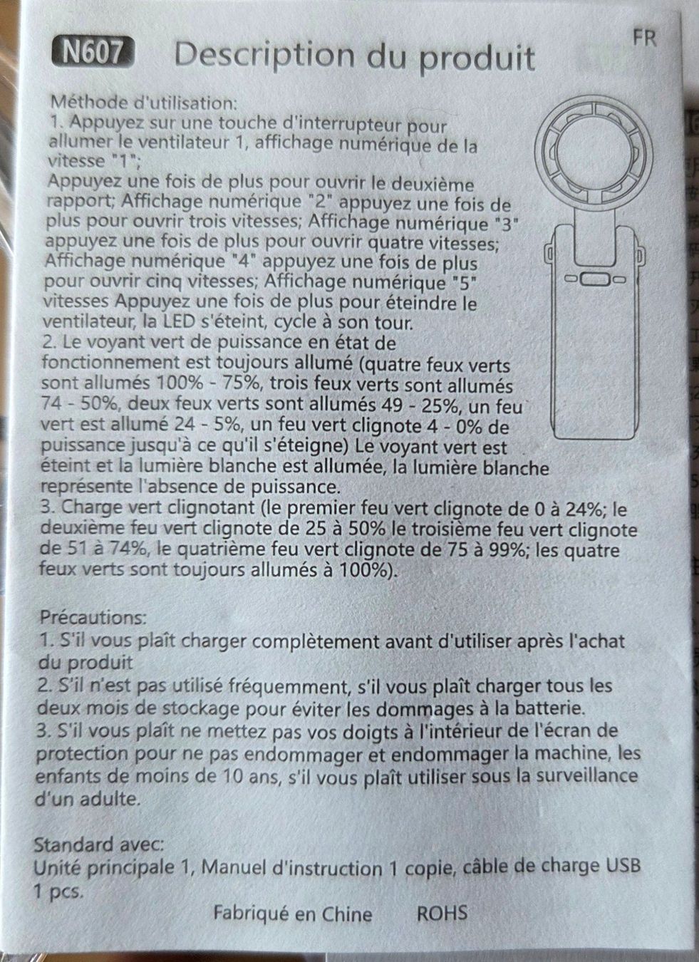 Ventilatoren: Faltbarer, Tragbarer USB Ventilator 5 Geschwindigkeiten – Neu und originalverpackt aus Gossau SG von tenerife11 6