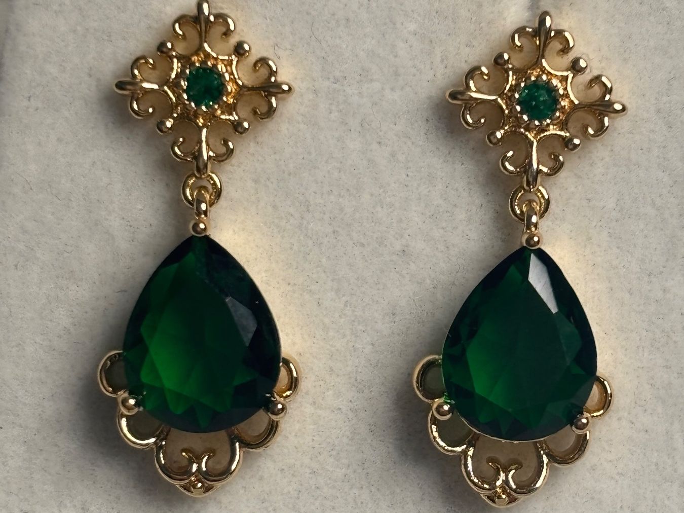 Ohrringe & -stecker: Boucles d'oreille pierre émeraude – Neu (gemäss Beschreibung) aus Lausanne von mel2dreams 1