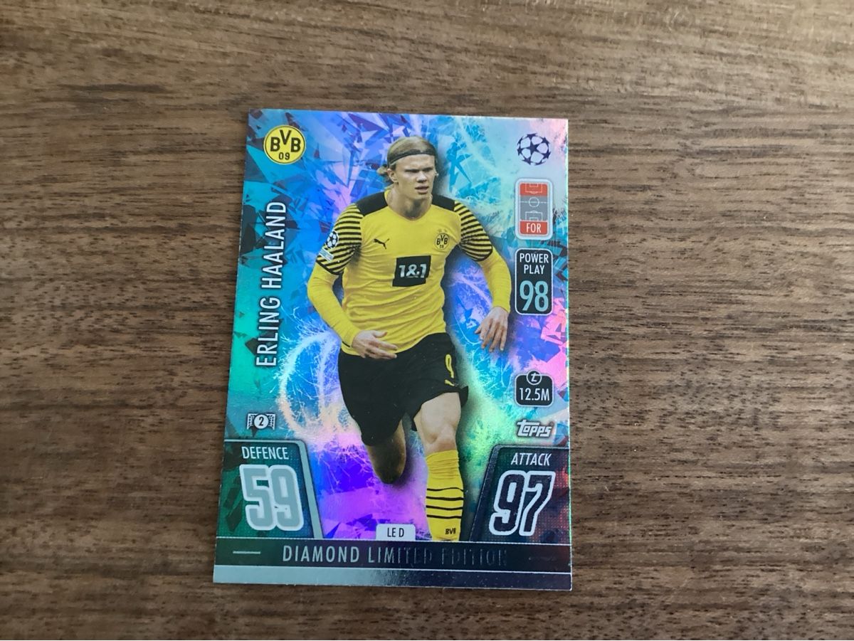 Topps Sammelbilder & Trading cards: Erling Haaland Diamond Limited Edition Match Attax Topps  – Neu (gemäss Beschreibung) aus Brittnau von Butterfly1515