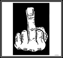 Fahne *Fuckfinger*