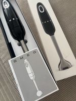 Schwarzer SMEG Stabmixer, neuwertig mit Originalverpackung