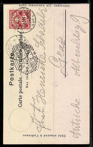 Cartoline postali: AK Lausanne, Ecoles supérieures, 1899 – Usato da Berlin venduto da bartko-reher 1