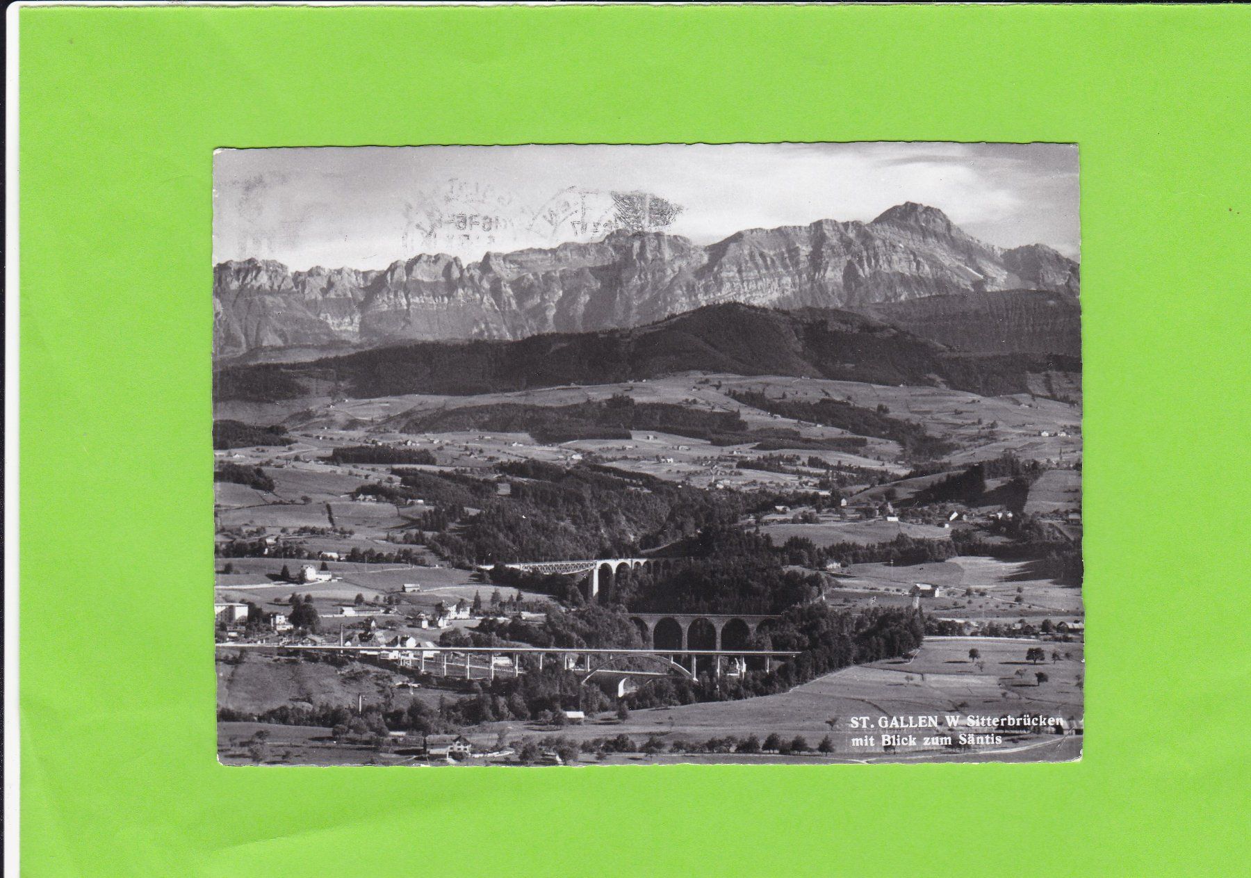 Cartoline postali: St. Gallen-Sitterbrücken – Usato da St. Peterzell venduto da neckertal