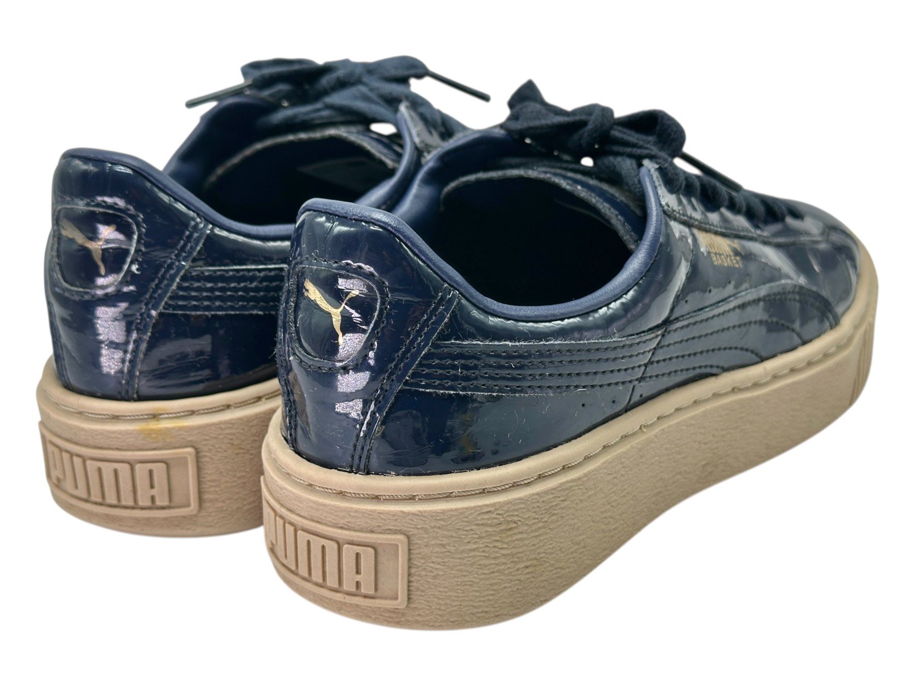 Puma Herrenschuhe: Puma Basket Platform vernis marine. Pointure 37 – Gebraucht aus Morges von Auct 8