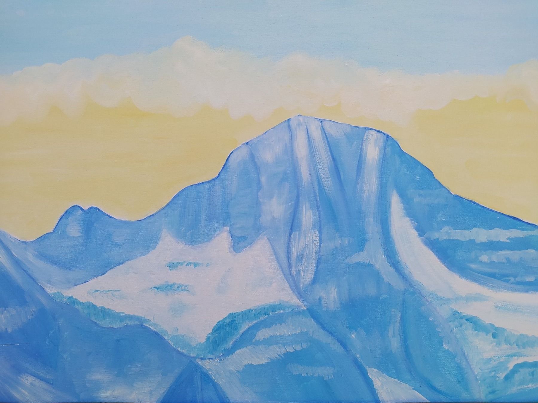 Gemälde: Ölgemälde Breithorn, signiert – Gebraucht aus Bretzwil von nefith 2