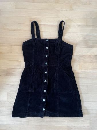 H&M Kleid Cord schwarz Grösse 40