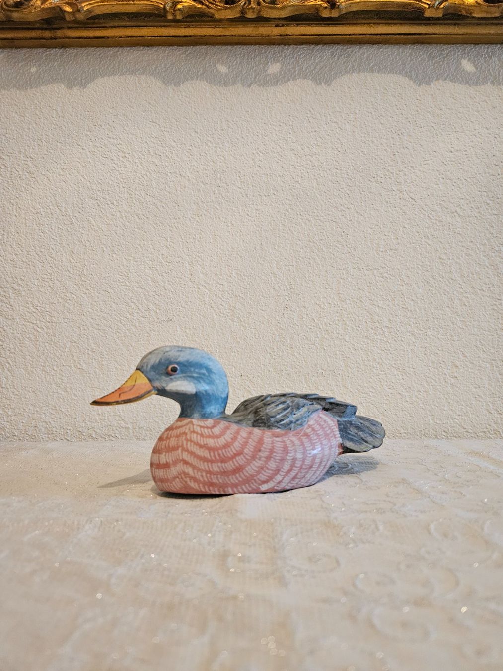 Figuren: Holzente, dekorative Vintage-Schnitzarbeit – Gebraucht aus Wittenbach von anzo4 1