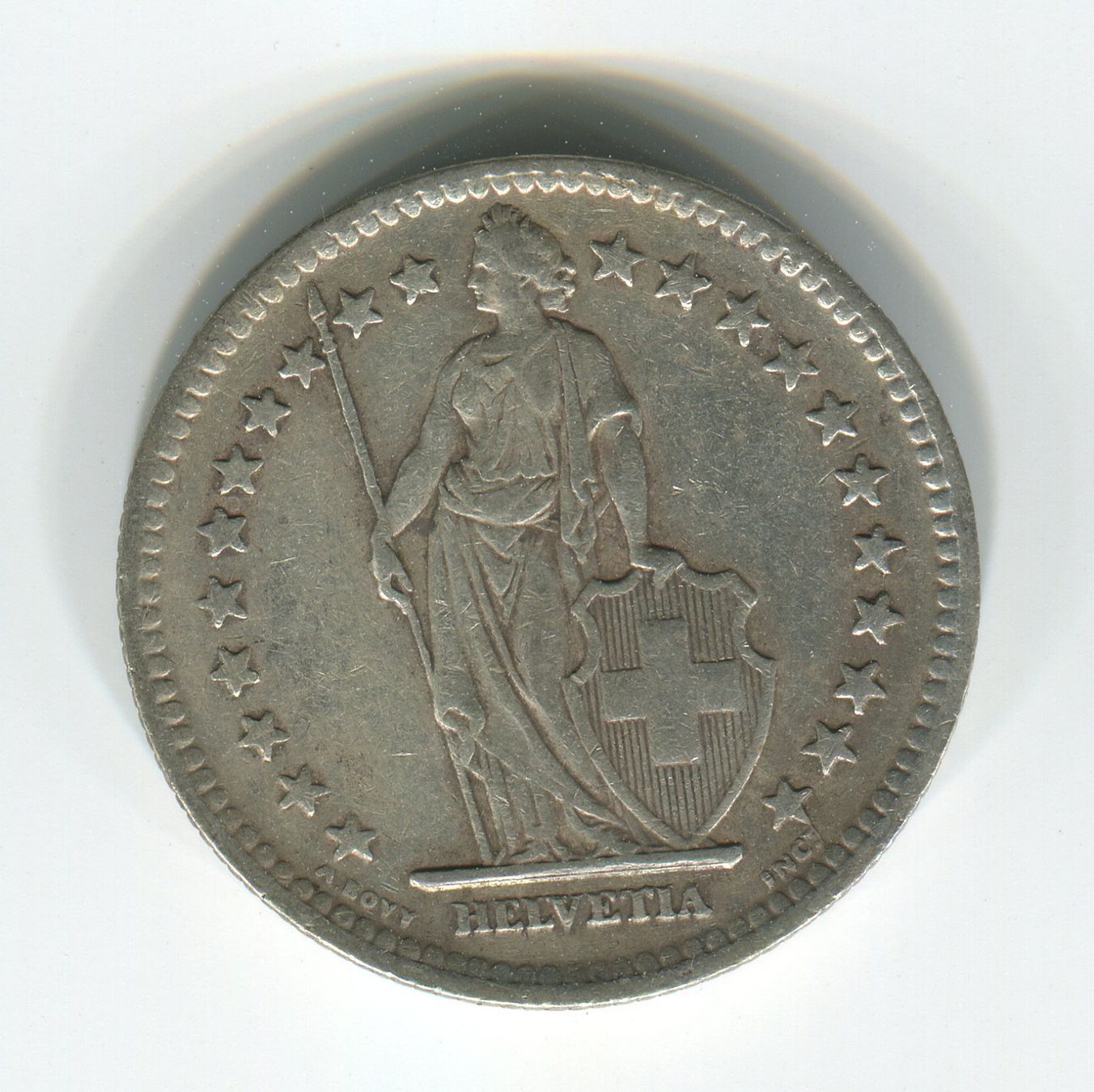 Tutti le monete: 2 Fr. Silbermünze 1946 – Usato da Rebstein venduto da bet_22rg 1