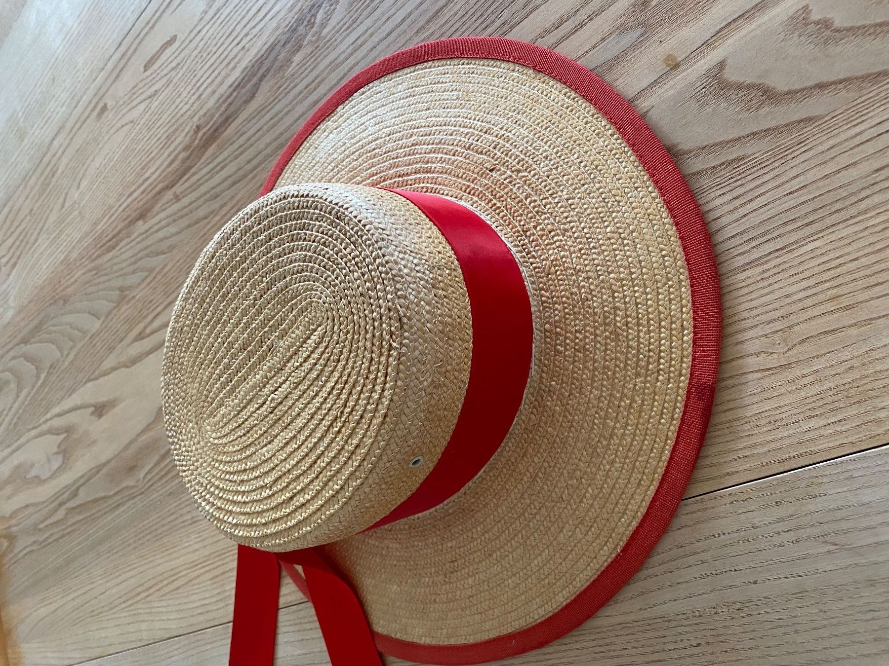 Copricapi, berretti & cappellini: Echter Gondoliere Strohhut aus Venedig, Gr. 56 – Usato da Rüschlikon venduto da Emma01 1
