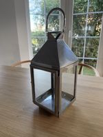 Windlicht Edelstahl mit Glaseinsatz neuwertig