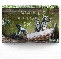 Banksy leinwandbild 70x150