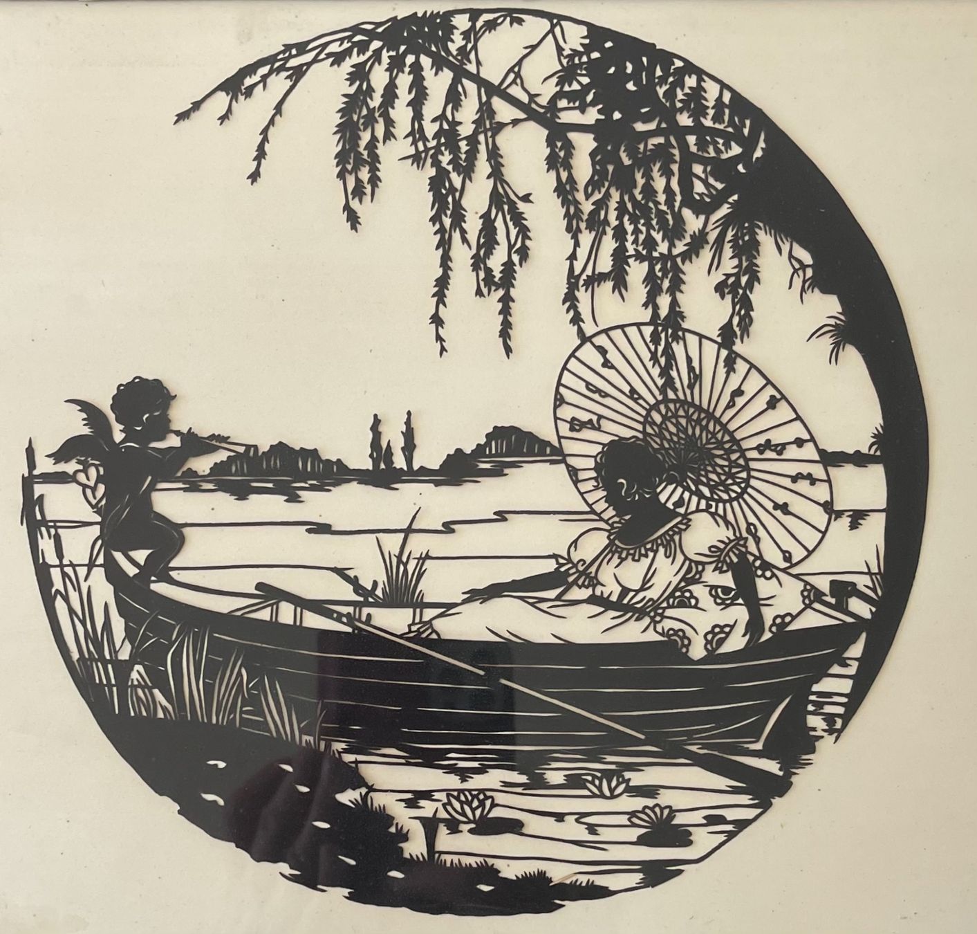 Grafica & Litografie: Scherenschnitt Liebesengel – Usato da Grosshöchstetten venduto da Perle1951 1