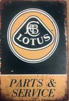 Lotus Parts & Service Blechschild Elise Exige Eletre Emira