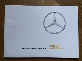Mercedes-Benz 220 SE Coupé Prospekt prestige brochure 1961