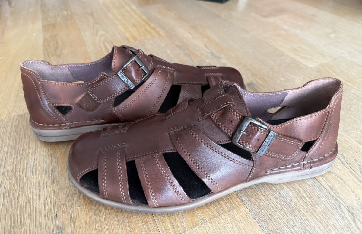 Scarpe da uomo: Camel Active Ledersandalen, Grösse 44.5 NEU – Nuovo e nell'imballaggio originale da Reinach AG venduto da innamac 5