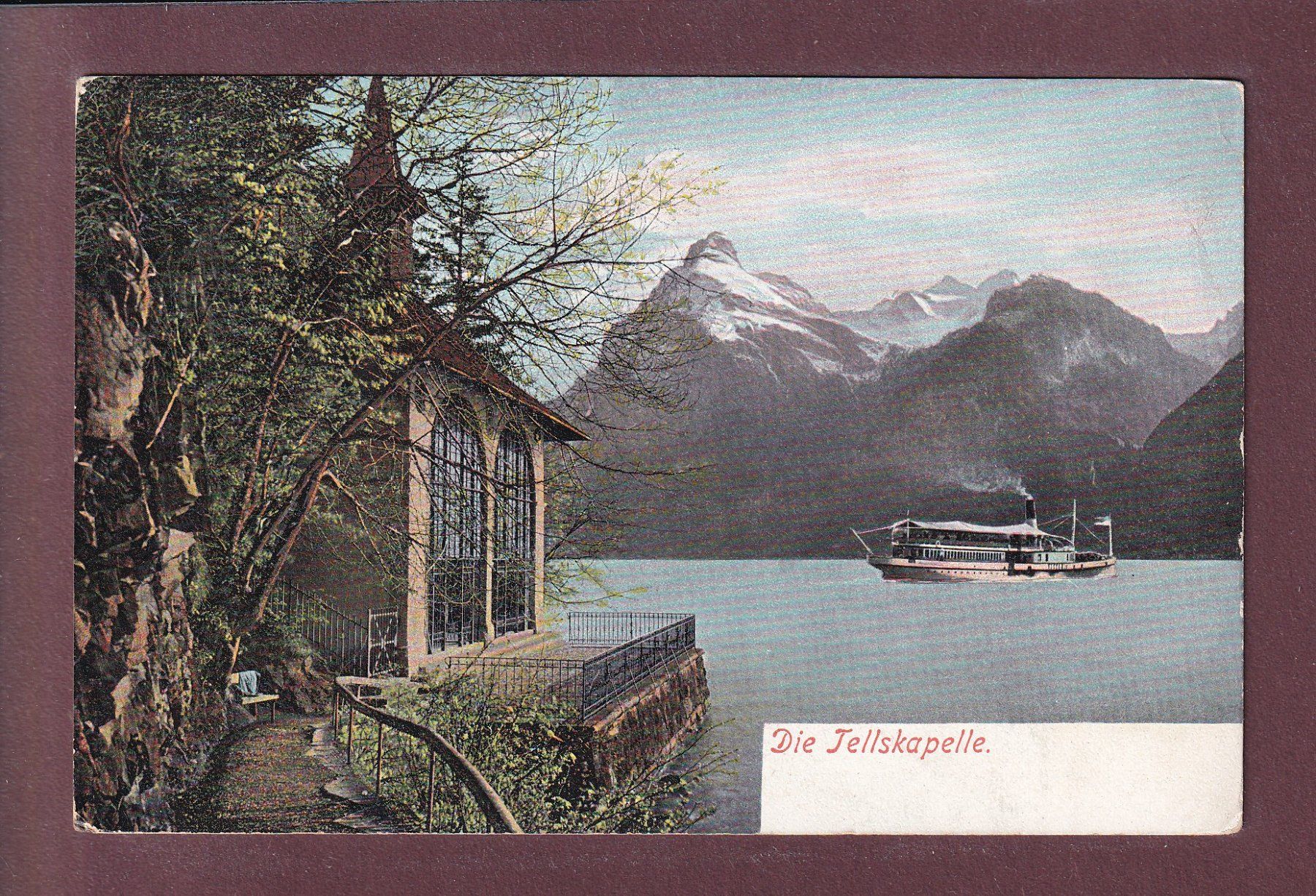 Ansichtskarten: TELLSKAPELLE - 1905 – Gebraucht aus Pully von nicecards