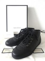 GUCCI Leder Schuh Sneaker Loafer Monogram neuwertig, 39/40