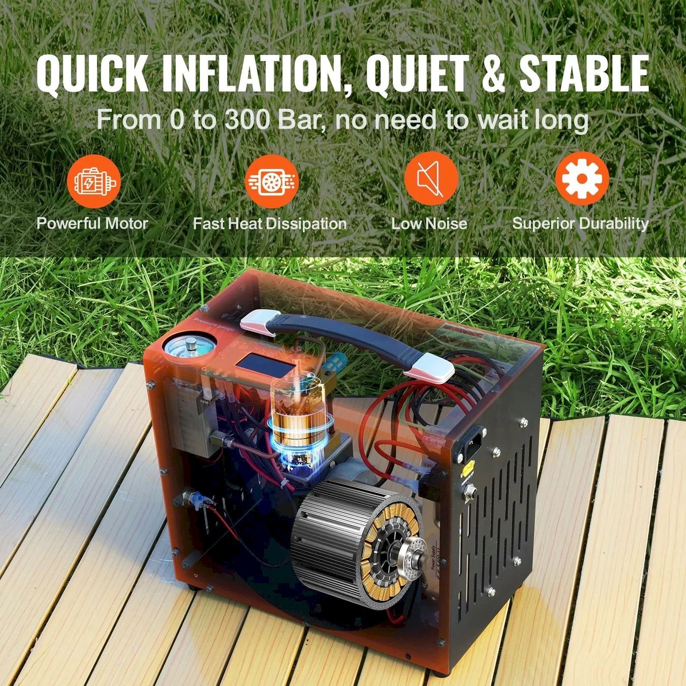 Kompressoren: VEVOR PCP Kompressor 4500PSI 12V/230V – Neu und originalverpackt aus Bottighofen von zaap 2