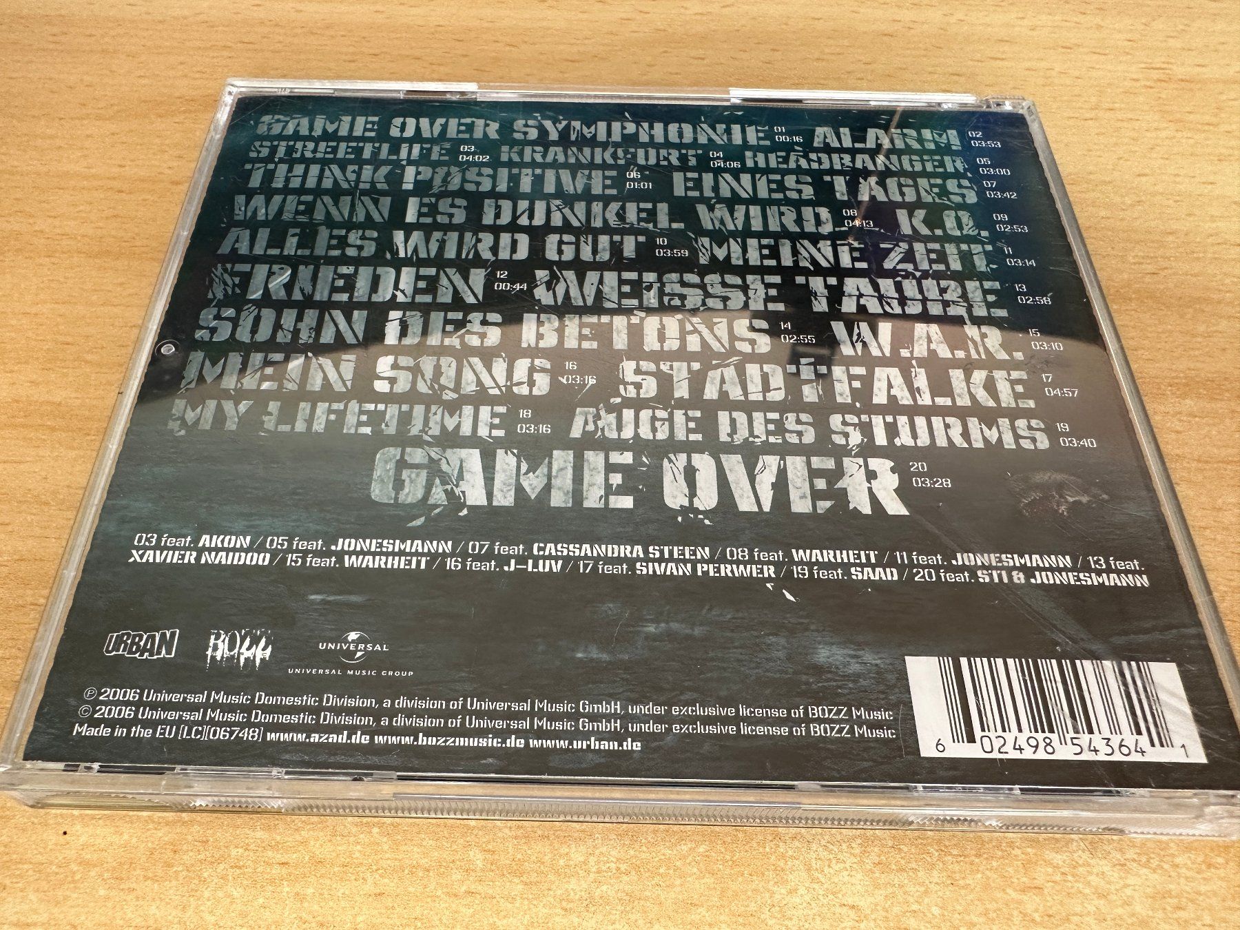 CDs: O3 Azad – Game Over – Gebraucht aus Rikon im Tösstal von Alpenmutz 1