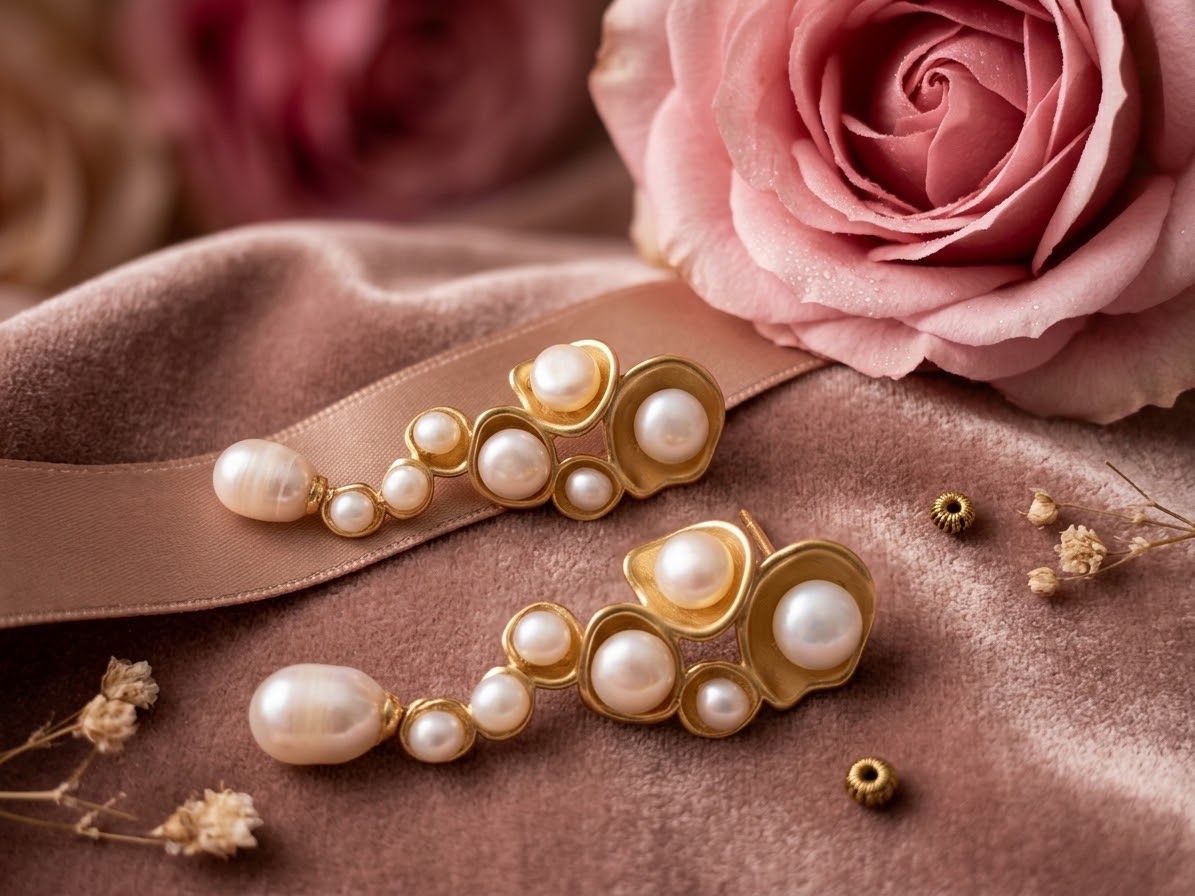 Orecchini pendenti & Orecchini a lobo: Boucles d'oreilles perles originales – Nuovo e nell'imballaggio originale da St-Maurice venduto da Sandrinette123 3