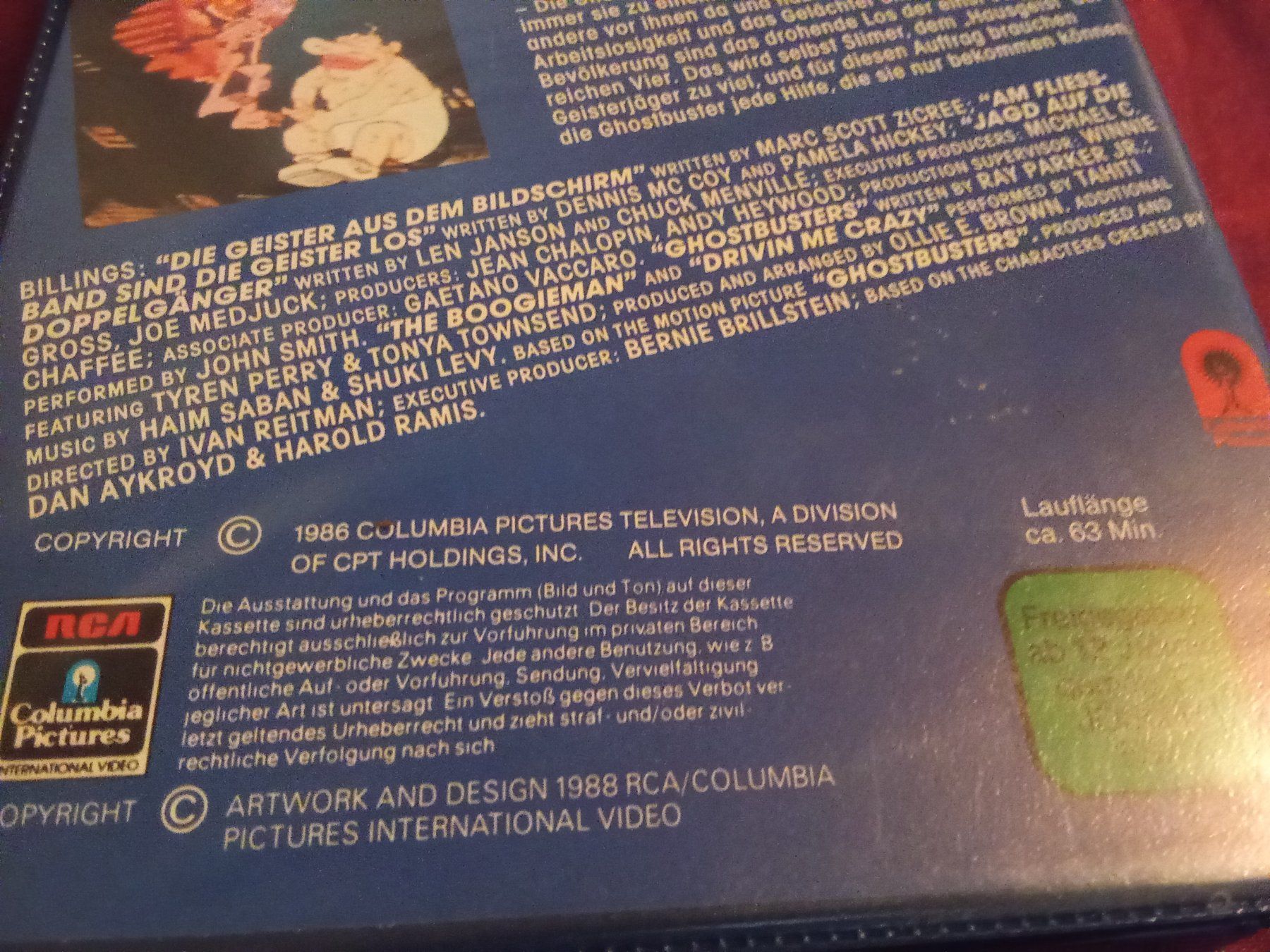 Tutti i VHS: Die echten Ghostbusters 7 Siegeszug der Geisterjäger RCA VHS – Usato da Remetschwil venduto da Hofiii 3