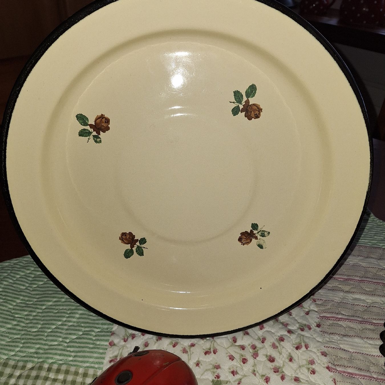 Piatti: Teller mit Rosenmuster, Vintage! – Usato da spreitenbach venduto da lumbalplatte 4