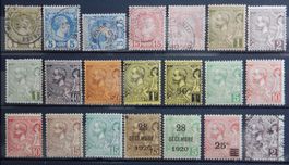 Monaco ex. Kat. 1-53 */gest. 1885/1922 Kat. 187 Euro