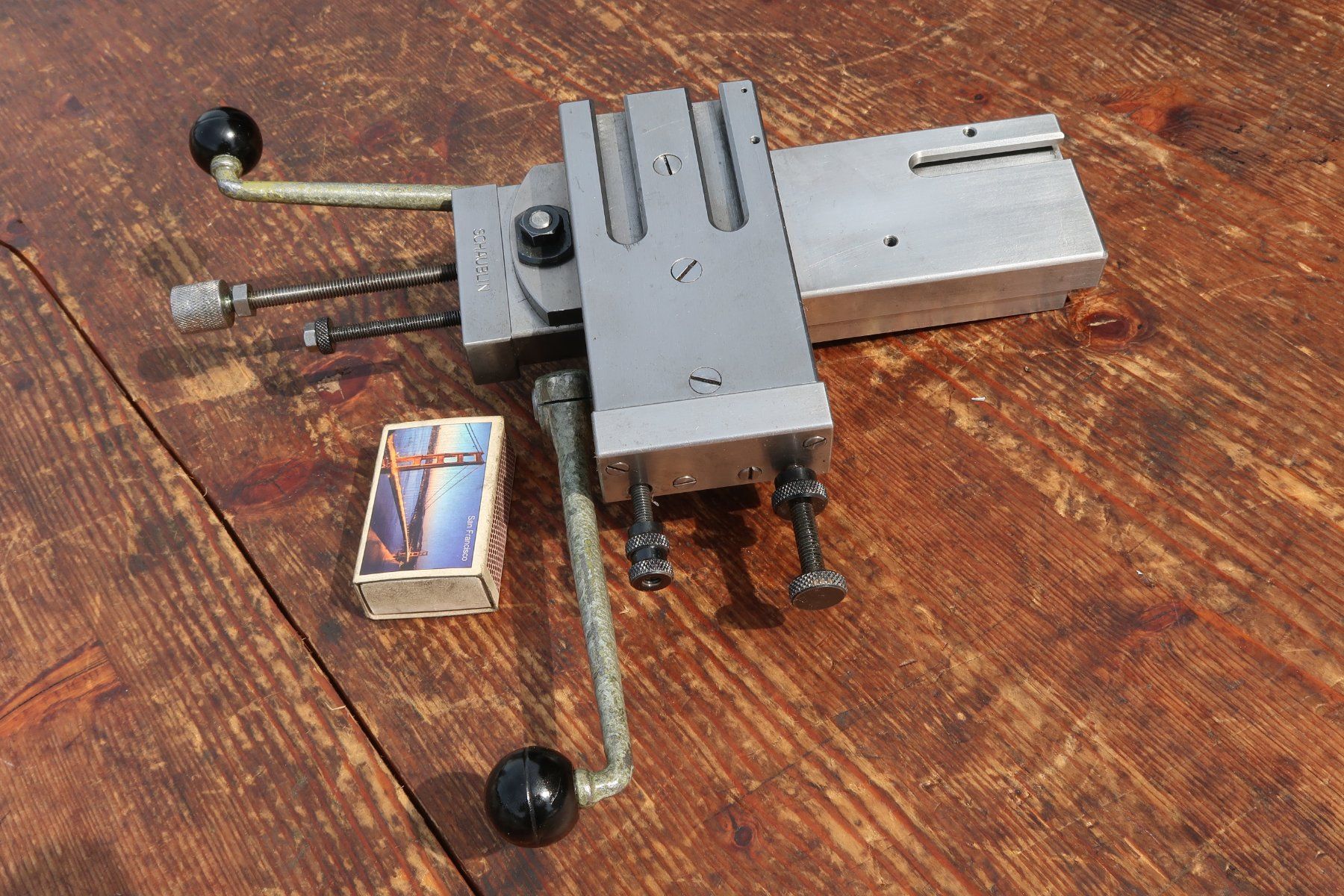 Schaublin Tutti gli attrezzi: Schaublin 70 Abstechsupport mit zwei Schlitten Ref. 70-56 – Usato da Biel/Bienne venduto da Paul321 5