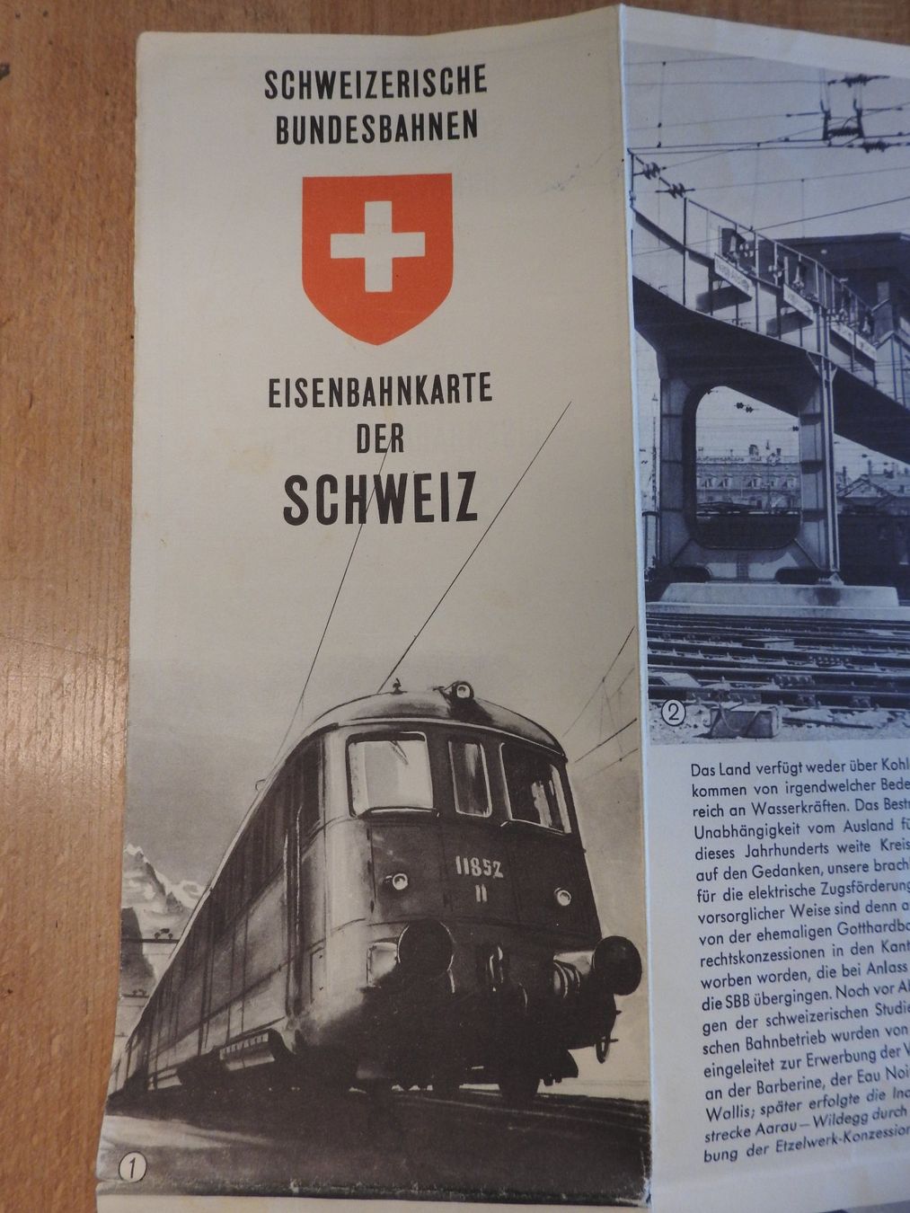 Cartine & Atlanti: Eisenbahnkarte der Schweiz SBB, 1951 – Usato da Uznach venduto da killroy99