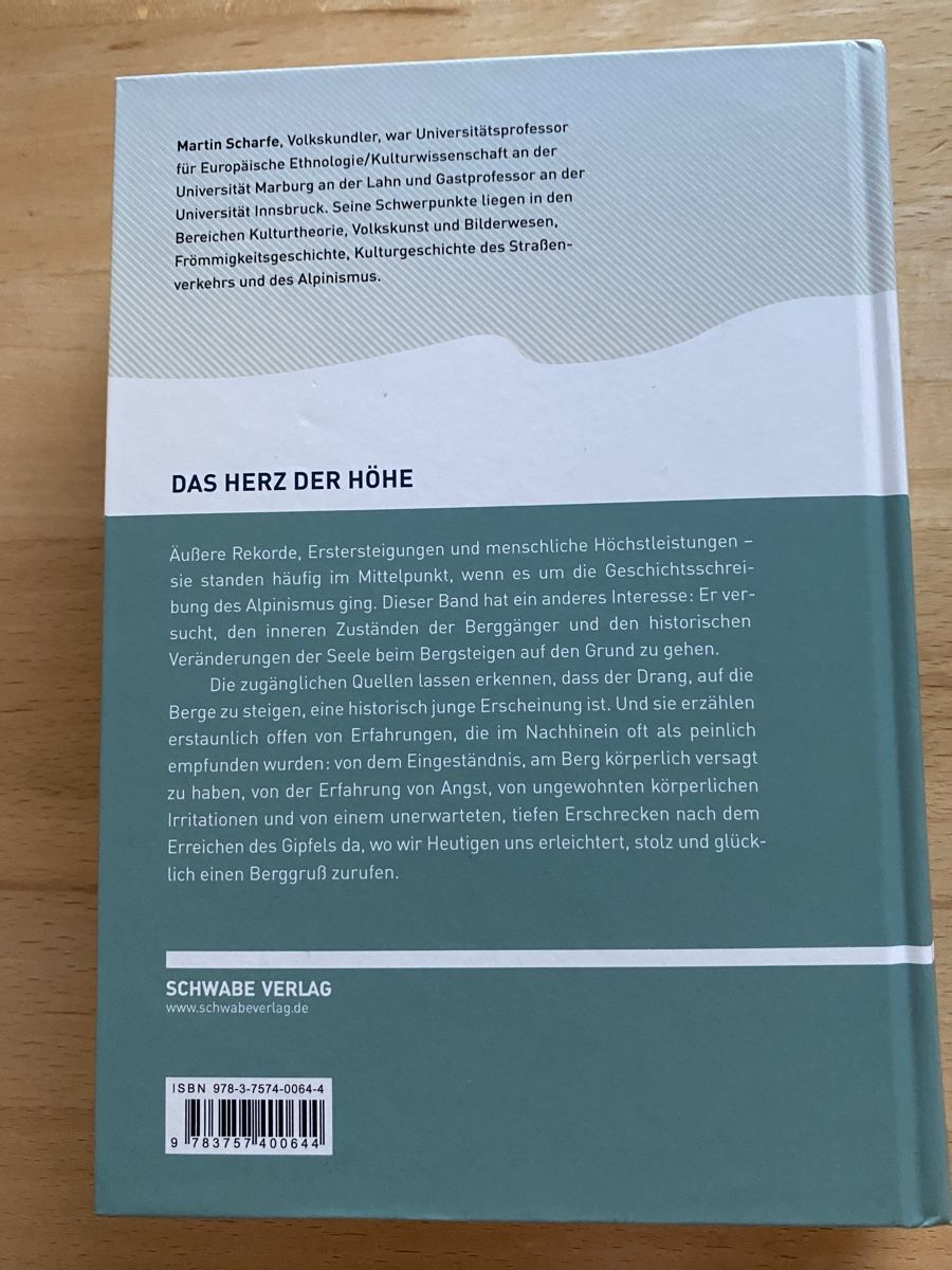 Libri: Das Herz der Höhe - Martin Scharfe – Usato da Schwarzenburg venduto da Michellu 1