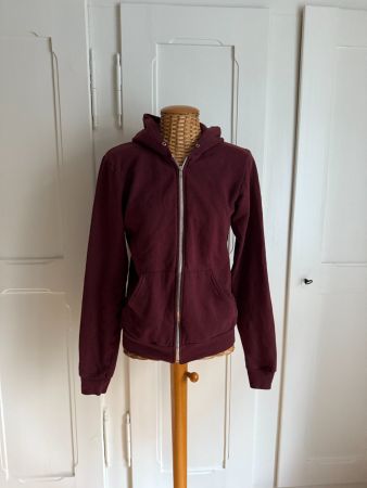 AMERICAN APPAREL - Hoodie Sweatjacke weinrot S