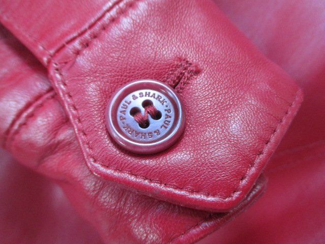 Paul & Shark Giacche: Paul & Shark - rote Lammleder Lederjacke Gr. M – Nuovo (secondo la descrizione) da Wetzikon ZH venduto da icewear 7