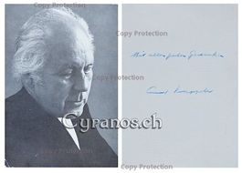 Ernst Kappeler (1911-1987) Schriftsteller - Autogramm