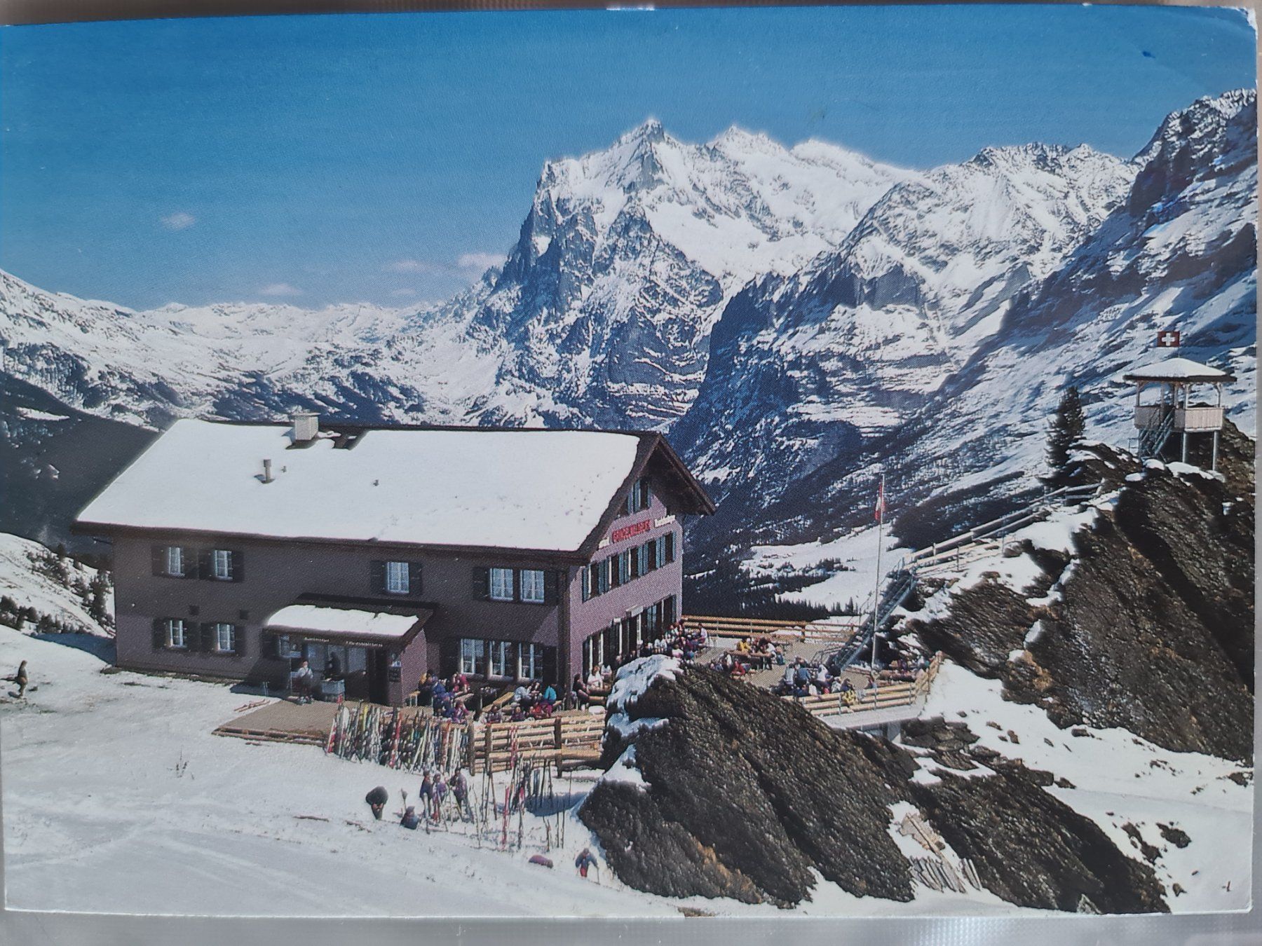 Ansichtskarten: ✅ Ansichtskarte Rest. Grindelwald blick kleine Scheidegg – Gebraucht aus Dintikon von Vexi