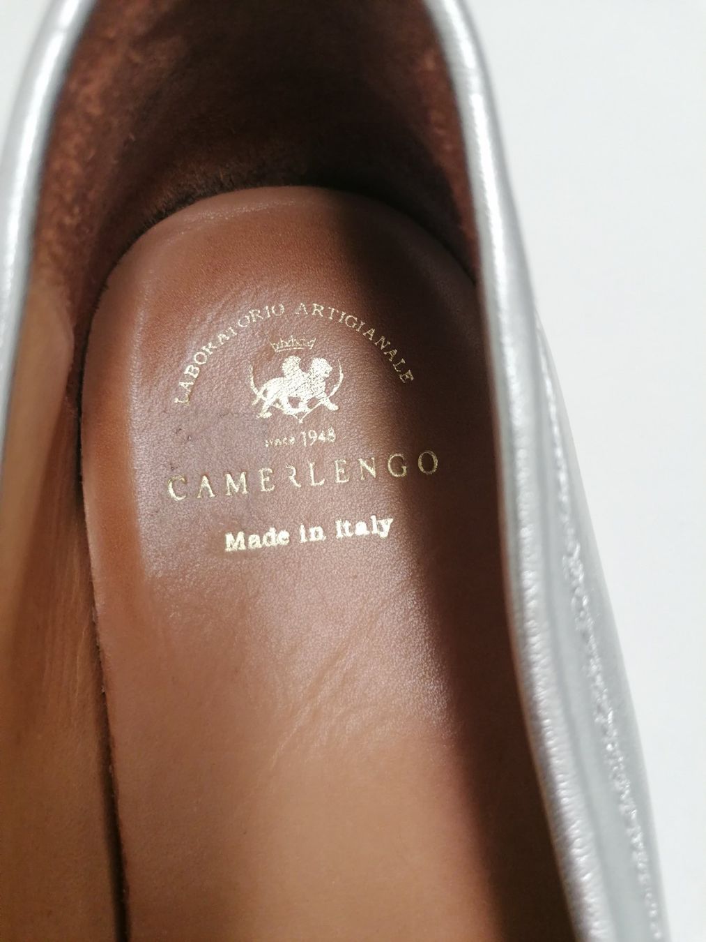 Scarpe da donna: Slepper voll Leder  in Silber mit Plateau ein Schnäppchen!! – Nuovo (secondo la descrizione) da Langendorf venduto da terra75 6