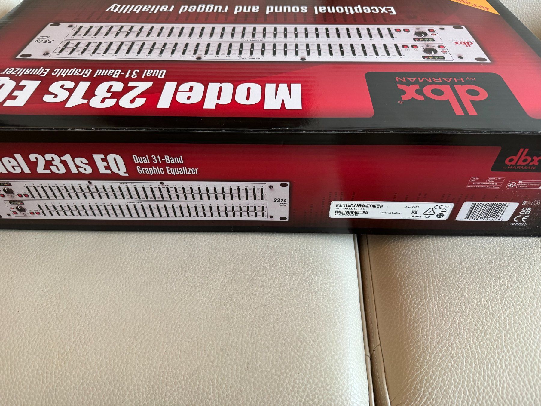 Dbx Equalizzatori: DBX 231s EQ Dual 31-Band Graphic Equalizer – Usato da Wetzikon ZH venduto da ral_w86f 3