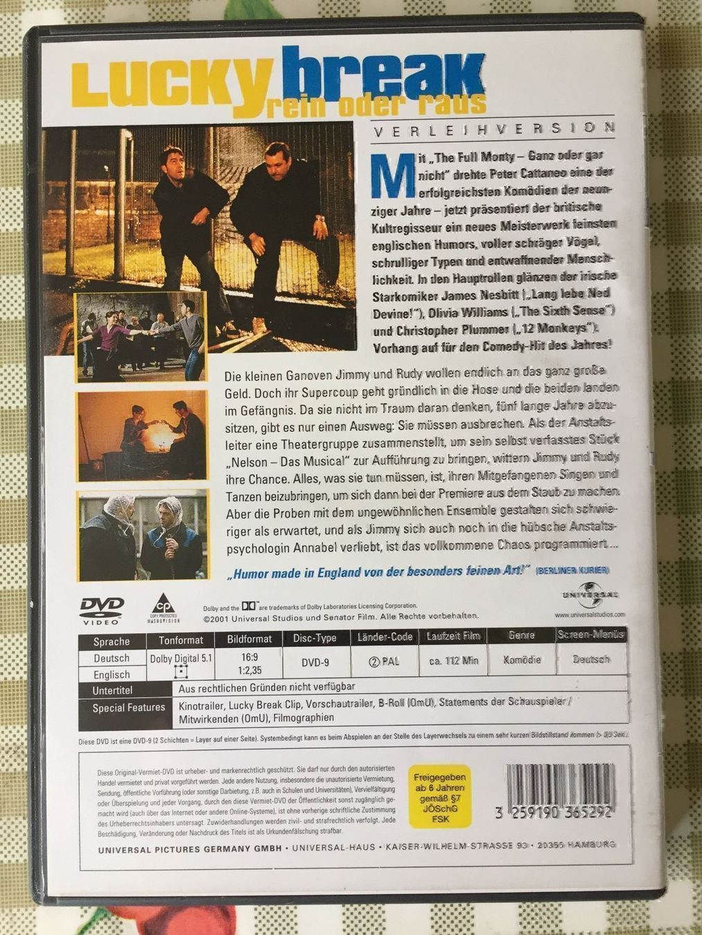 Alle DVDs: Lucky break rein oder raus – Gebraucht aus Rüti ZH von alumedien 1