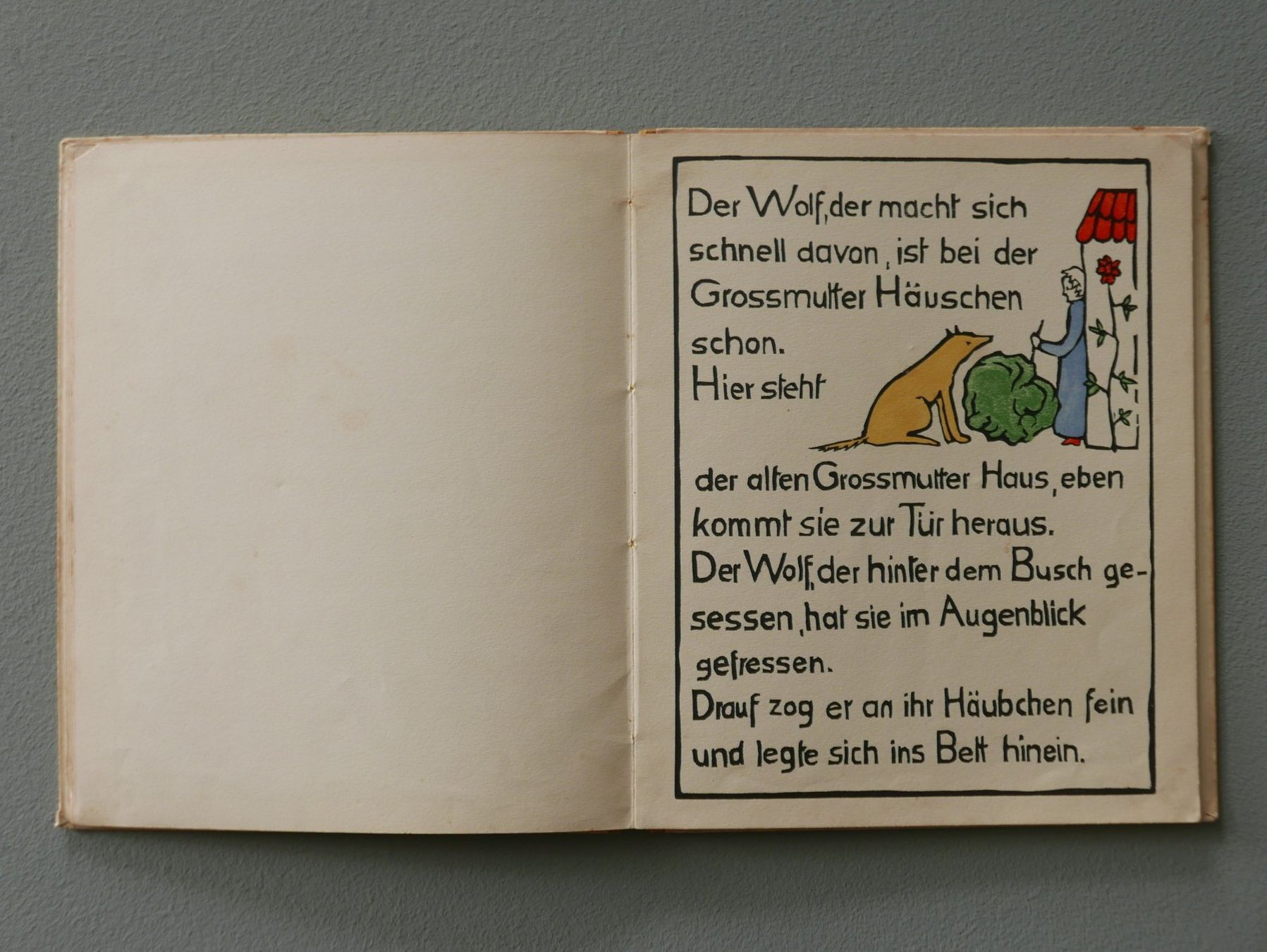 Bücher: DIE GESCHICHTE VOM ROTKÄPPCHEN 1940 – Gebraucht aus Balgach von Zwischenraum 4
