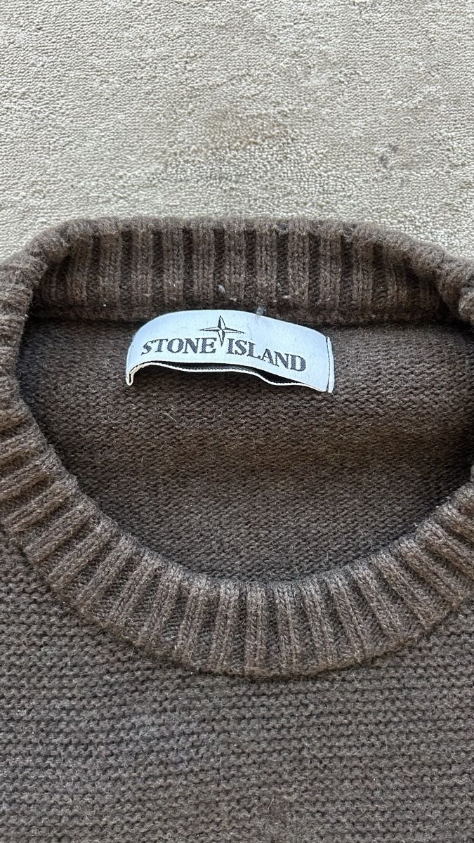 Stone Island Maglioni & Felpe: Stone Island Strick Pullover braun mit Badge – Nuovo (secondo la descrizione) da Luzern venduto da ameliemueller 3